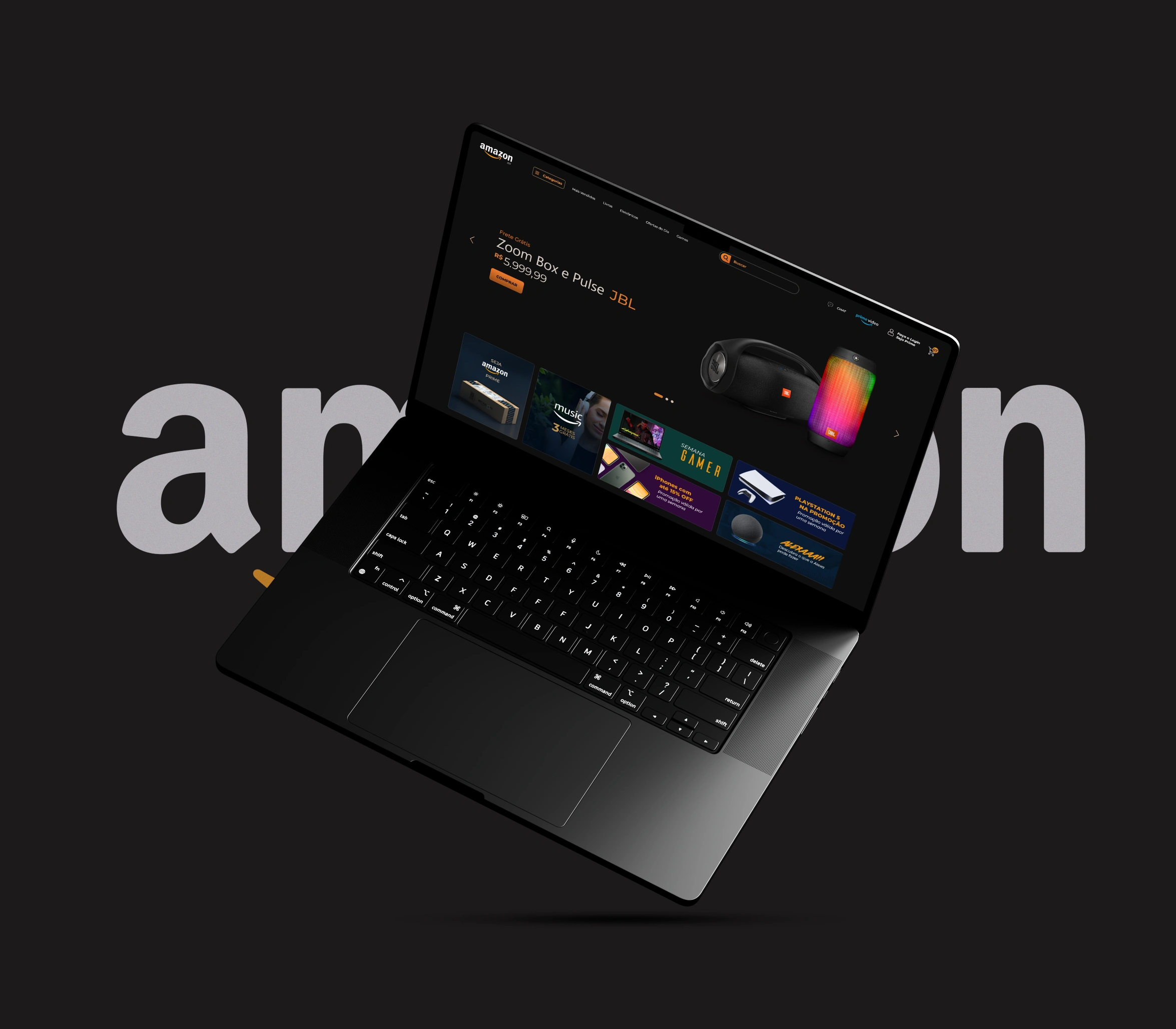 Redesign Amazon - Dark Mode
